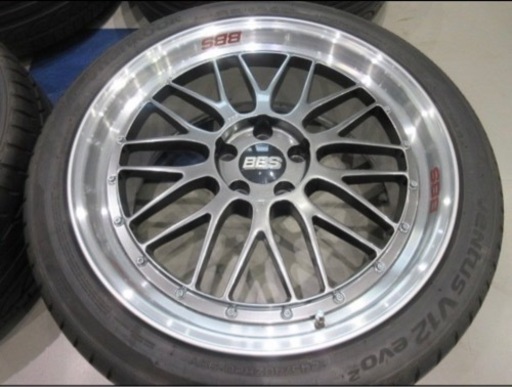 ほぼ新品タイヤセット、鍛造、BBS LM DBカラー20インチ