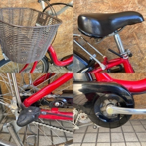 電動アシスト自転車　YAMAHA PAS NATURA L 赤 PM26NL 8.7Ah 26inc  買物 街乗り