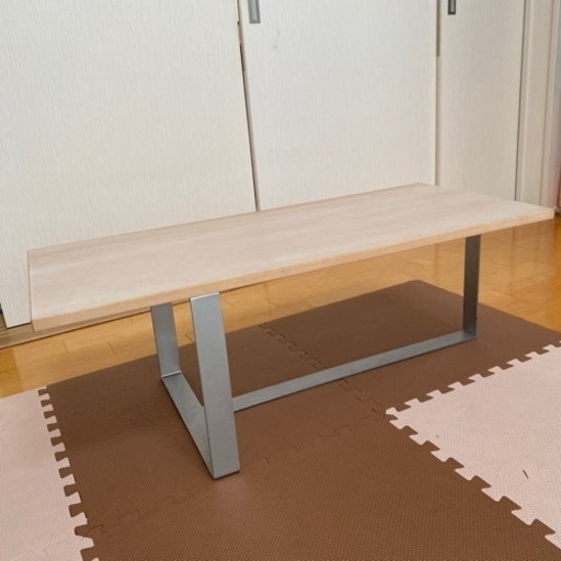 お値下げしました！天然木使用！デザイナーズセンターテーブル　