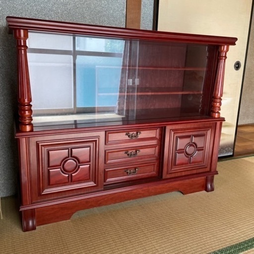 12/26引取限定　高級家具　飾り棚　収納棚　ヴィンテージ家具　昭和レトロ