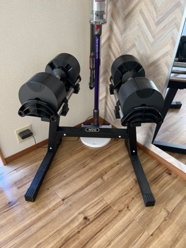 NUO可変式ダンベルFLEXBELL32kg2kg刻みと純正H型スタンド