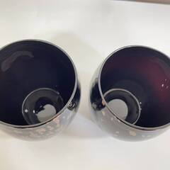 【7504‐2】ソーダガラス ペアグラス タンブラー カップ コップ 食器 未使用 箱付きの画像