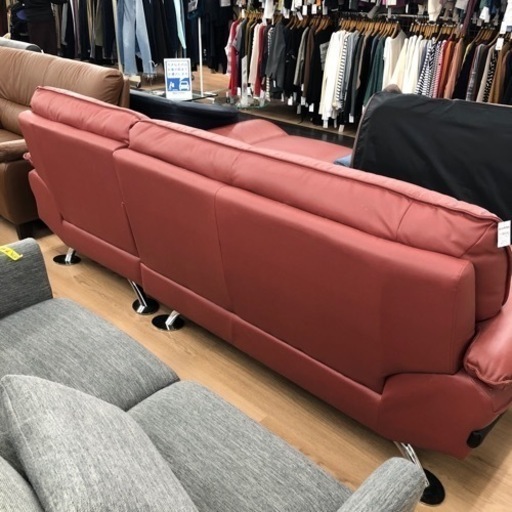 ニトリ カウチソファー ゾロ4 レッド【トレファク上福岡】