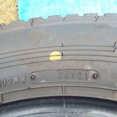 2021年製造 バリ山 良品 中古 2本セット スタッドレスタイヤ 195/85R16 114/112L ダンロップ ウインターマックス LT03M バン トラック用　4本　6本　8本　セットも可能です。の画像