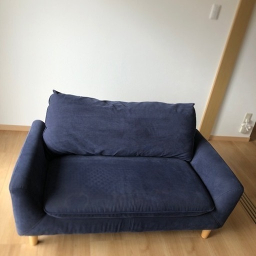 二人用ソファー.ブルー