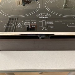 YAMAZEN IHコンロ　2口　調理器専用台付き　値下します　5000→3000円の画像