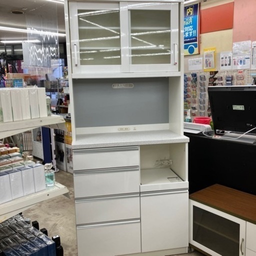 🌟アーバンstyle🌟共和産業 2面レンジボード ハイグロス ハイカウンター 日本製 国産　2474