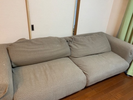 値下げ【12/30までに取りに来れる方限定】無印のスリーシーターソファ