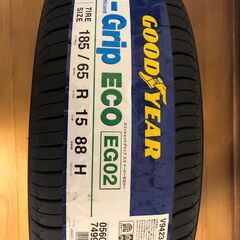 新品未使用タイヤ（２本）GOOD-YEAR  E-Grip  ECO  EG02   １８５/６５R１５　