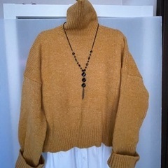 可愛い　タートル　セーター　の画像