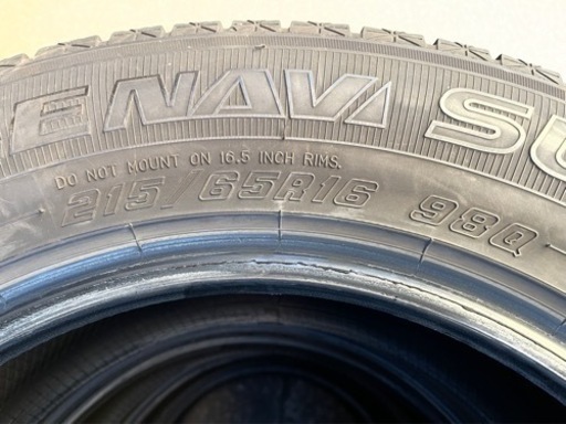はめ替え工賃込み！18年製 215/65R16 グッドイヤー アイスナビSUV 中古4本セット！
