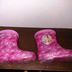 遊び着、プリンセス長靴とアンパンマン靴16cm
