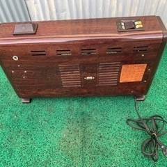 昭和レトロ、電気ストーブ スチーム赤外線ファンヒータ TSF-1000S トヨクニ TOYOKUNI 木目調の画像