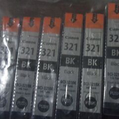 CANON プリンターインク純正品・ＢＩａｃｋ/BCI－３２１ＢＫ＝１２個のまとめお譲りです。の画像