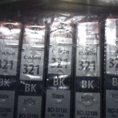 CANON プリンターインク純正品・ＢＩａｃｋ/BCI－３２１ＢＫ＝１２個のまとめお譲りです。の画像