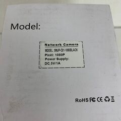 Network Camera ワイヤレス ネットワーク カメラ 防犯 セキュリティ SMJP-C01-1080BLACK.の画像