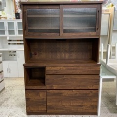 【愛品館 江戸川店】大川家具 キッチンボード ID:151-007713-007