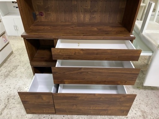 【愛品館 江戸川店】大川家具 キッチンボード ID:151-007713-007