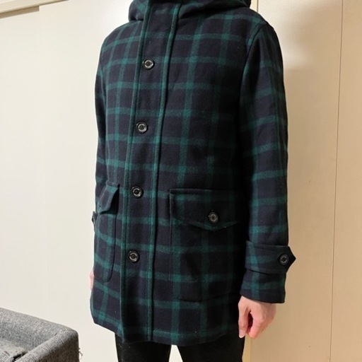 BLACK LABEL CRESTBRIDGE ダッフルコート チェック柄 Ｌ