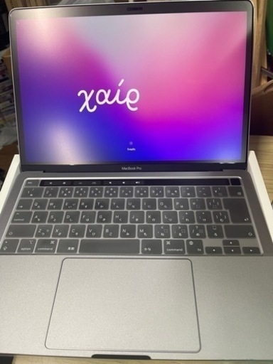【美品】美品 MacBook Pro M1チップ搭載 2020年モデル 13インチ SSD256GB メモリ8gb 充放電57 MYD82J/A 2022/12/23
