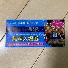 【値下げしました！2/19まで！】福岡イルミナージュ　入場チケット