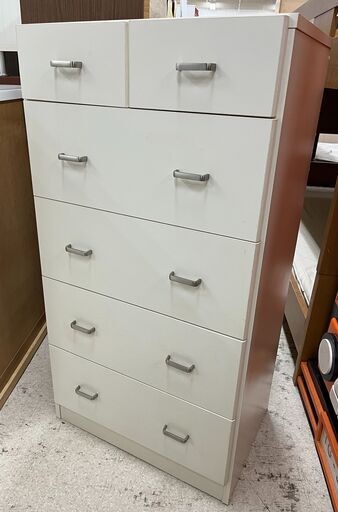 5段チェスト WH 【ユーズドユーズ名古屋天白店】J2305