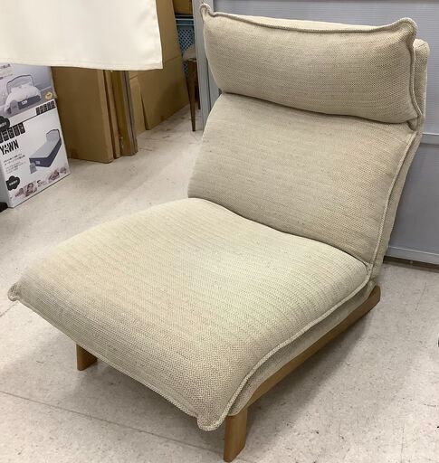 良品計画 1人掛け用リクライニングチェア 布 NA【ユーズドユーズ名古屋天白店】J2310