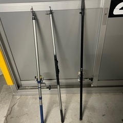 竿3本　リール2本