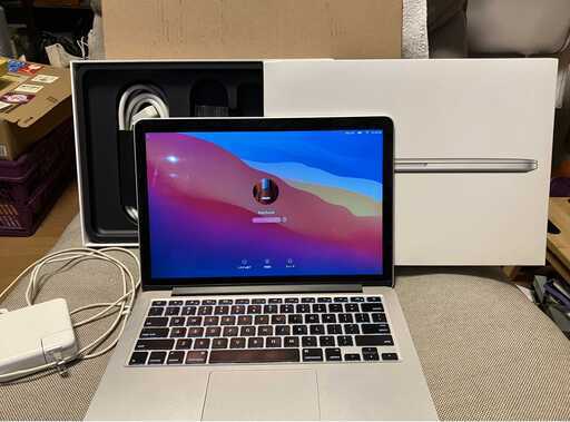 Macbook Pro 2014 A1502 2.6Mhz  8GB 512gSSD（純正Vup） 英語キーボード 箱あり やや音割れ