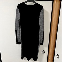 極美品　レディースワンピースDANIEL HECHTER長袖ひざ下ワンピ　ロングの画像