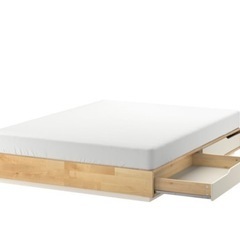 ご成約済】IKEA ベッド【MANDAL（マンダール）】ダブルベッド