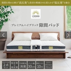 【GOKUMIN】プレミアムハイブリッド隙間パッド 固定ベルト付き