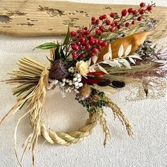 10月予約で早割　スワッグになるしめ縄　gjam