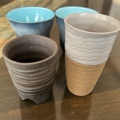 焼き物 湯呑み コップ 4点セット