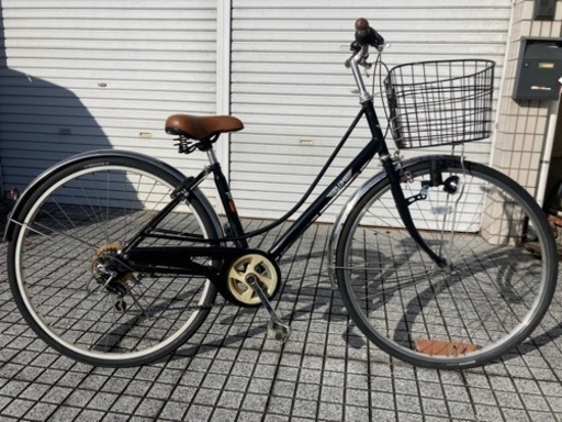 【27インチ自転車】6段変速付　チェーン、ライト、ベル新品❗️若林自転車　唐崎店　SALE中❗️