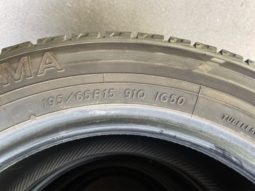 はめ替え工賃込み！195/65R15 ヨコハマスタッドレス アイスガードIG50 中古4本セット！