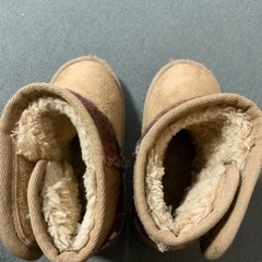 しまむら×HarrisTweed キッズブーツ　サイズ15センチの画像
