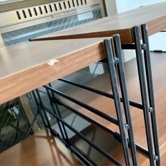 キッチンラック　可動式棚付きアイアンラック　※右側のみの画像