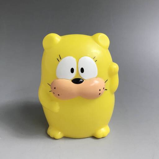 FI14/63　当時物　オヨネコ　ぶーにゃん　貯金箱　ソフビ　市川みさこ　非売品　企業物　信用金庫　昭和レトロ　雑貨　インテリア◆