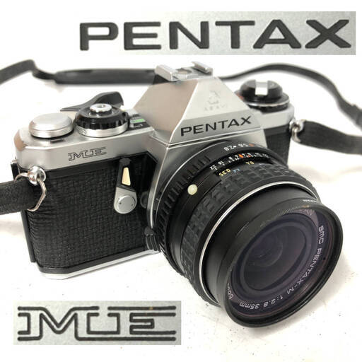 FYS2/72 ASAHI PENTAX ME フィルムカメラ レンズ付 1:2.8 35mm ペンタックス カメラ 一眼レフ アサヒ 旭光学工業 ケース付 ジャンク〇