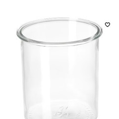 IKEAガラスキャニスター1.7Lフタなしの画像