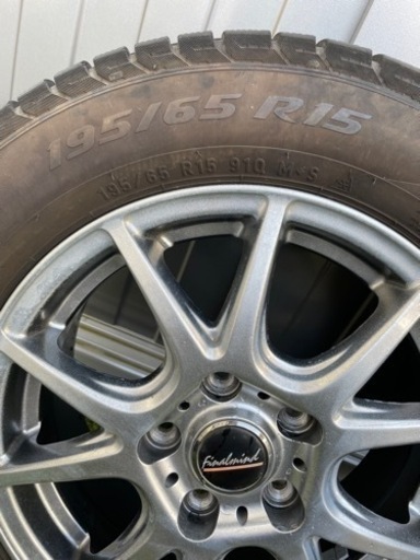 195/65 R15 スタッドレスタイヤ　4本　ホイールセット　【ボクシー、ノア、エスクワィア、プリウス、カローラ、ライズなど】