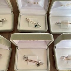 新品北一硝子ネクタイピンカフスの画像