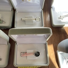 新品北一硝子ネクタイピンカフスの画像