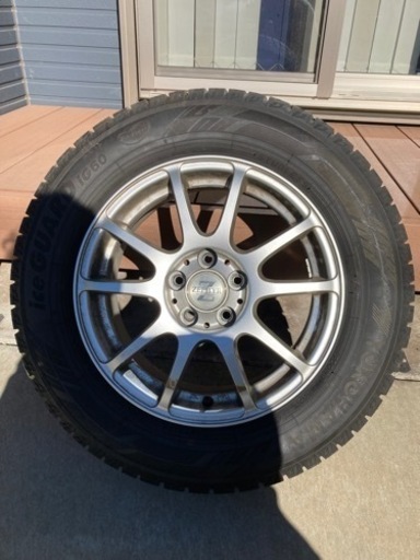 〈今日明日限定15000円〉ヨコハマ　スタッドレスタイヤ4本　195/65R15 ホイール　ナット付