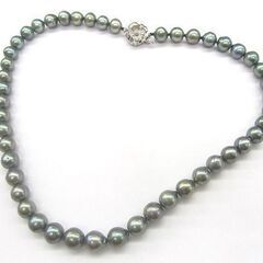 黒真珠 ネックレス &イヤリング セット パール 8ｍｍ バロック シルバー 札幌市北区屯田