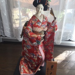 日本人形　末広　寿美礼作　中古