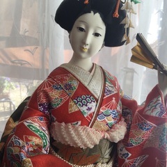 日本人形　末広　寿美礼作　中古の画像