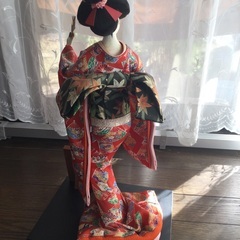 日本人形　末広　寿美礼作　中古の画像