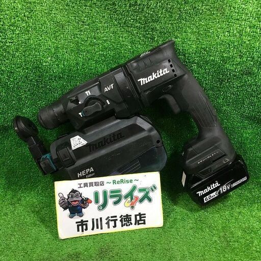 マキタ HR182DZ 18V 182㎜ 充電式 ハンマ ドリル 集じん システム付 純正 バッテリー 1個付 黒 ブラック【市川行徳店】【店頭取引限定】【中古】管理番号：ITW0O4OOAXJI